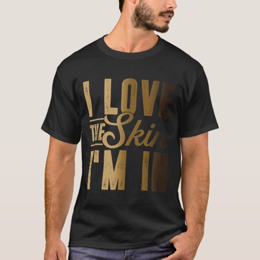 私は12月の黒い歴史の中で私が持っている皮膚が大好きモ Tシャツ (正面)