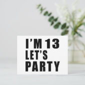 私は13レッツパーティー インビテーションポストカード (スタンド正面)