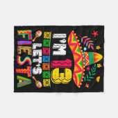 私は13歳 シフィエスタ 13歳の誕生日 メキシコ フリースブランケット (正面(横))