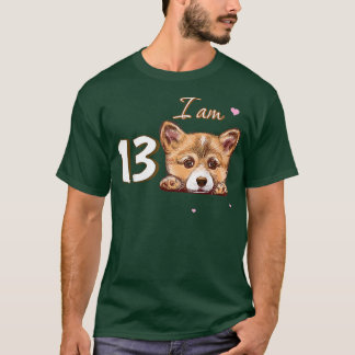 私は13 Corgiギフトのために13誕生日ファンギフト Tシャツ