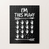 私は14人の手70誕生日70歳の多い ジグソーパズル (縦)