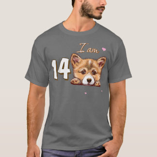 私は14 Corgiギフト14誕生日ファンギフト Tシャツ