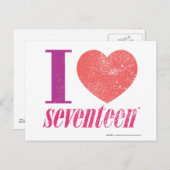 私は17を愛する ポストカード (正面/裏面)