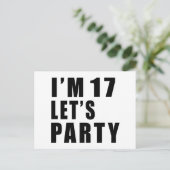 私は17レッツパーティー インビテーションポストカード (スタンド正面)