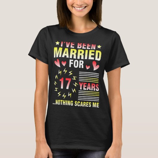 私は17年結婚した間何も経っていない Tシャツ (正面)