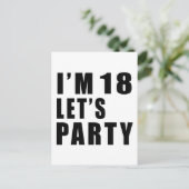 私は18レッツパーティー インビテーションポストカード (スタンド正面)