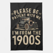 私は1900年代のヴィンタ出身なので、我慢して下さい キッチンタオル (縦)