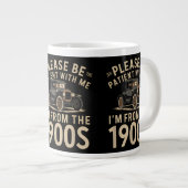 私は1900年代のヴィンタ出身なので、我慢して下さい ジャンボコーヒーマグカップ (正面右)