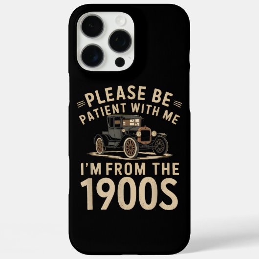 私は1900年代のヴィンタ出身なので、我慢して下さい Case-Mate iPhoneケース (裏面)
