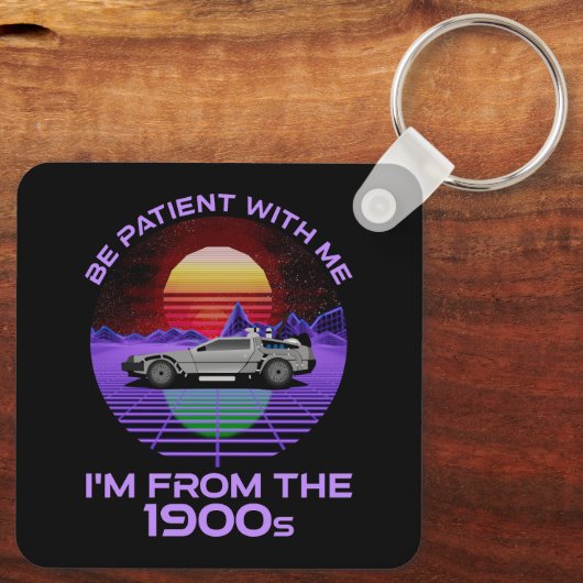 私は1900年代の私と一緒に我慢しなさい キーホルダー (裏面)