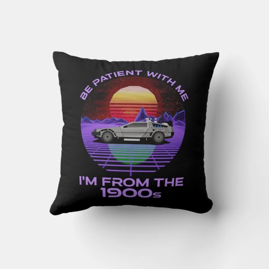 私は1900年代の私と一緒に我慢しなさい クッション (裏面)