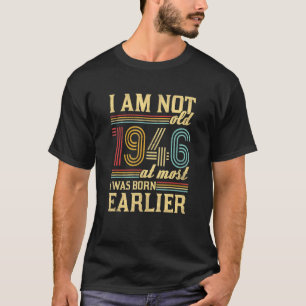 私は1946年の生まれヴィンテージ誕生日 Tシャツ