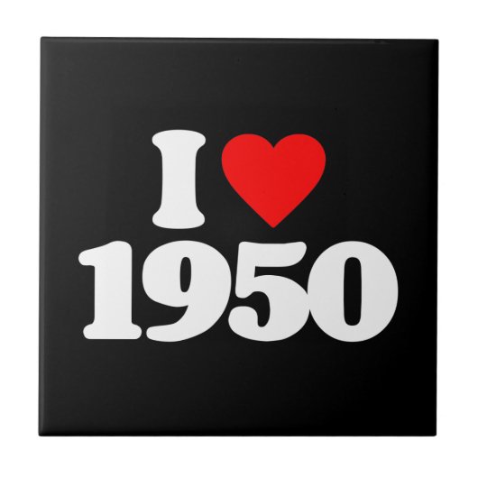 私は1950年を愛します タイル (正面)