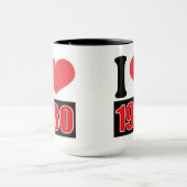 私は1980大好き – マグカップ (中央)