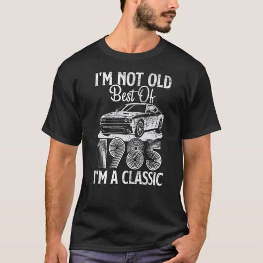 私は1985年の車Gの最高のAでクラシックおもしろいはない Tシャツ (正面)