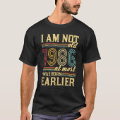 私は1986年の生まれヴィンテージ誕生日 Tシャツ (正面)