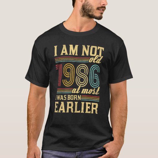 私は1986年の生まれヴィンテージ誕生日 Tシャツ (正面)
