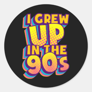 私は1990年代の90年代のレトロ、90年代の恋人、90年代に育ちました ラウンドシール
