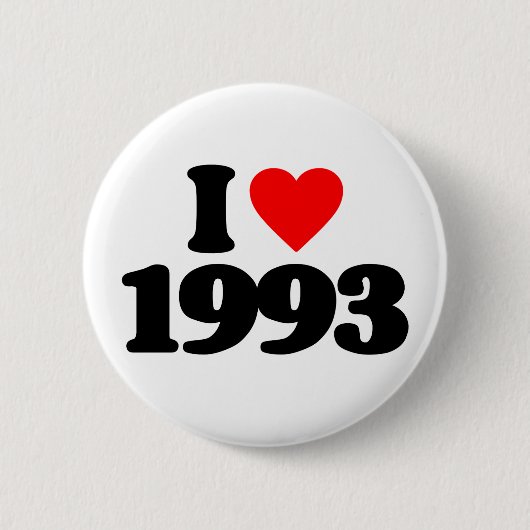 私は1993年を愛します 缶バッジ (正面)