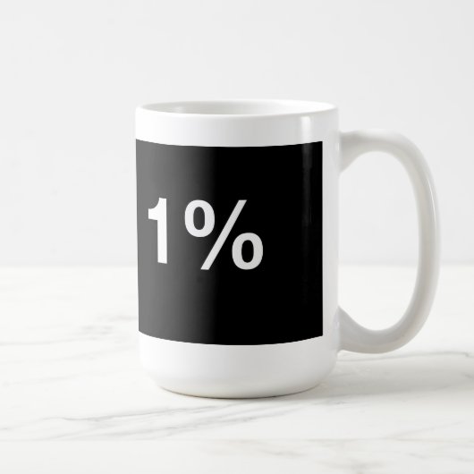 私は1%だ コーヒーマグカップ (右)