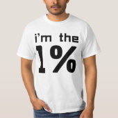 私は1%です Tシャツ (正面)