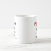 私は1%を愛します コーヒーマグカップ (中央)