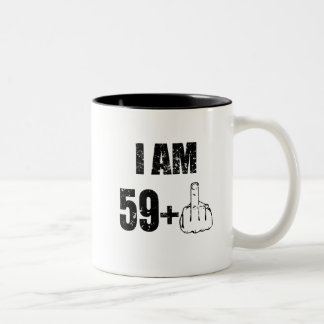 私は1、第60誕生日のマグ1957の誕生日と59才です ツートーンマグカップ