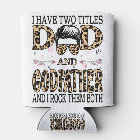 私は2つのタイトルを持っているパパとゴッドファーザーとIロック 缶クーラー (裏面)