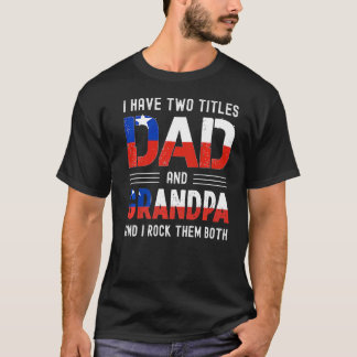 私は2つのタイトルを持っているパパとチリの男性Fath Tシャツ