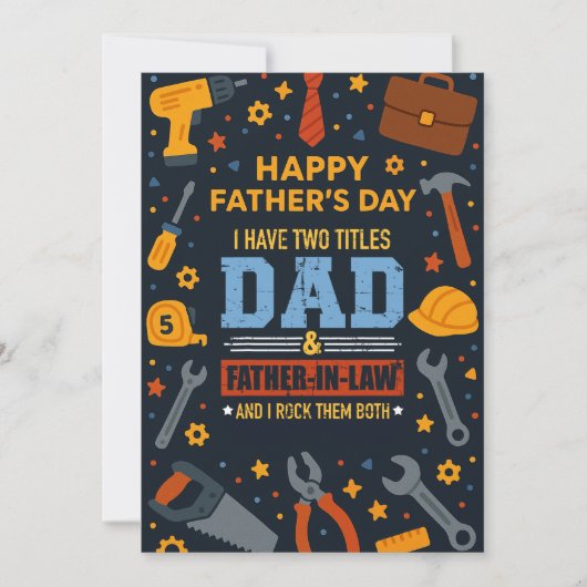 私は2つのタイトルを持っているパパと法の父Iそれらをロック 招待状 (正面)