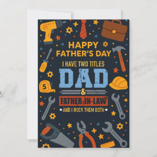私は2つのタイトルを持っているパパと法の父Iそれらをロック 招待状