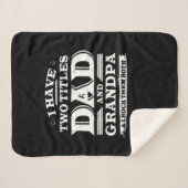 私は2つのタイトルを持っているパパとGrandpaとIロック両方 シェルパブランケット (正面(横))