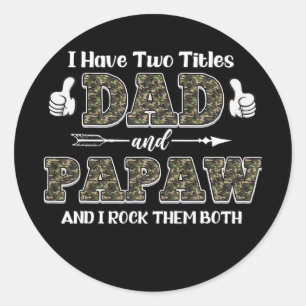 私は2つのタイトルを持っているパパとPapawと私は彼らをロック ラウンドシール