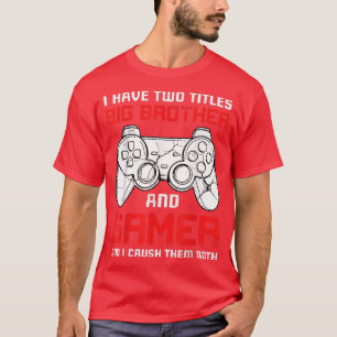 私は2つのタイトルを持っているビッグブラザーマッチングビデオゲーム Tシャツ