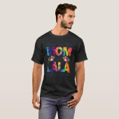 私は2つのタイトルを持っているママとララ最高のラ母 Tシャツ (正面フル)