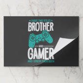 私は2つのタイトルを持っている兄とゲーマーおもしろい、ゲーマー ペーパーパッド (折り畳み)