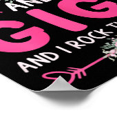 私は2つのタイトルを持っている女性ママとギギフローラかわいい ポスター (角)