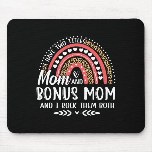 私は2つのタイトルを持っている母ボーナス母の母の日レオパ マウスパッド (正面)