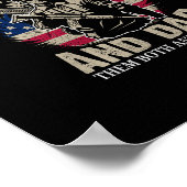 私は2つのタイトルを持っている退役軍人とパパと私は彼らをロック ポスター (角)