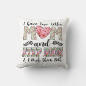 私は2つのタイトルを持っている，母と義母それらをロック クッション (正面)