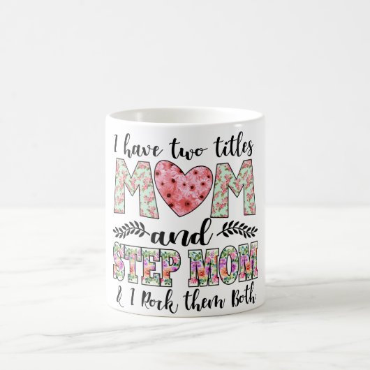 私は2つのタイトルを持っている,母と義母それらをロック コーヒーマグカップ (中央)