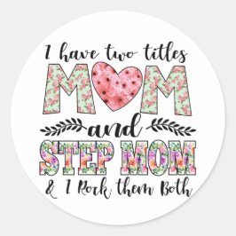 私は2つのタイトルを持っている，母と義母それらをロック ラウンドシール