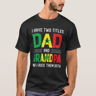 私は2つのタイトルパパとグランドパセネガルの男性F Tシャツ