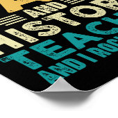 私は2つのタイトルパパと履歴先生ヴィンテージ ポスター (角)