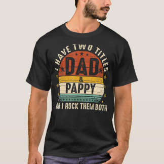 私は2つのタイトルパパとPappyを持っている両方V Tシャツ