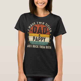 私は2つのタイトルパパとPappyを持っている両方V Tシャツ