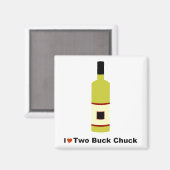 私は2つのバックチャックが大好き マグネット (正面/裏面)