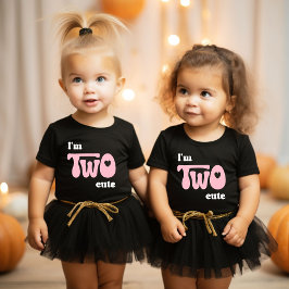 私は2つの可愛い – 2番目の誕生日ガールギフト トドラーTシャツ
