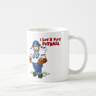 私は2つの演劇のFutballくまをlove コーヒーマグカップ