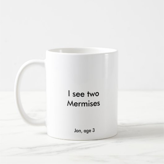 私は2つのmermisesを見ます コーヒーマグカップ (左)